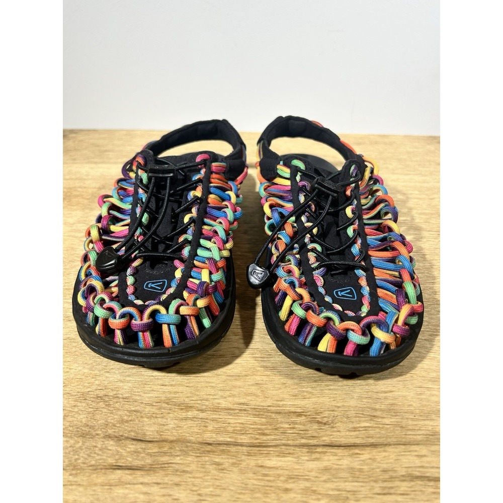 KEEN UNEEK Women's Size 6 Original Tie Dye Rainbow Cord Open Air Sandal